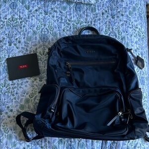 Tumi Navy Blue Voyageur Carson Backpack
